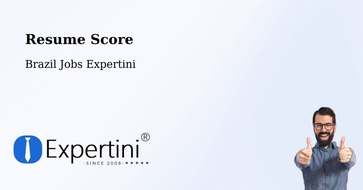 Resume Score & Job Description Match Tool – Tatuí - Brazil Jobs Expertini